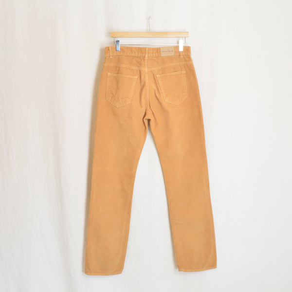 32 x 32 camel tan straight leg duck head corduroys