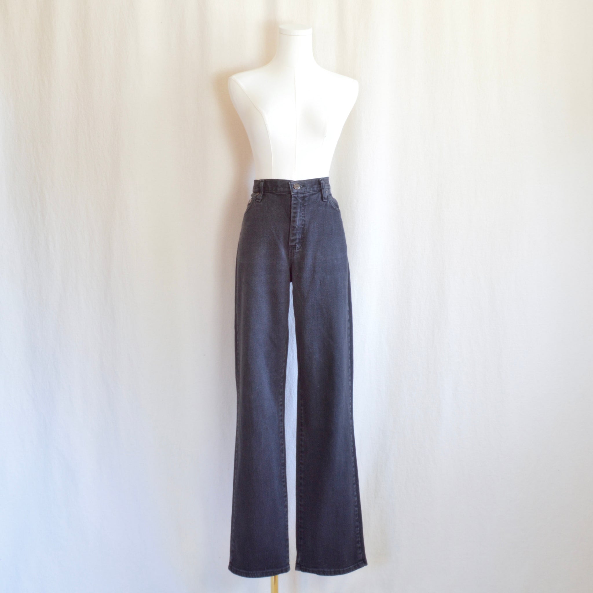 32 x 23 washed black relaxed straight leg lee’s denim