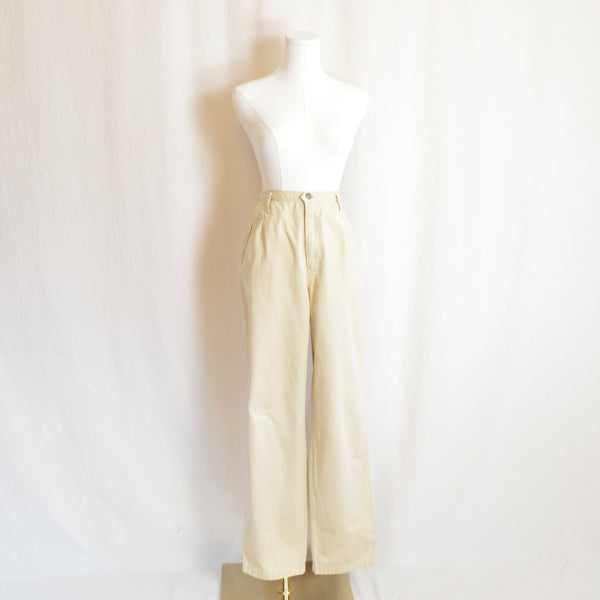 31 x 30 light tan cotton vintage liz claiborne high waisted pants