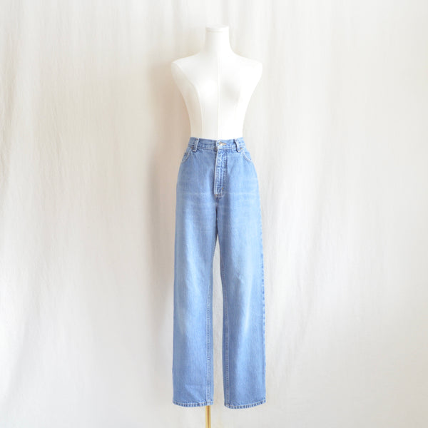 31 x 30 high rise mid wash land’s end 90s fit denim