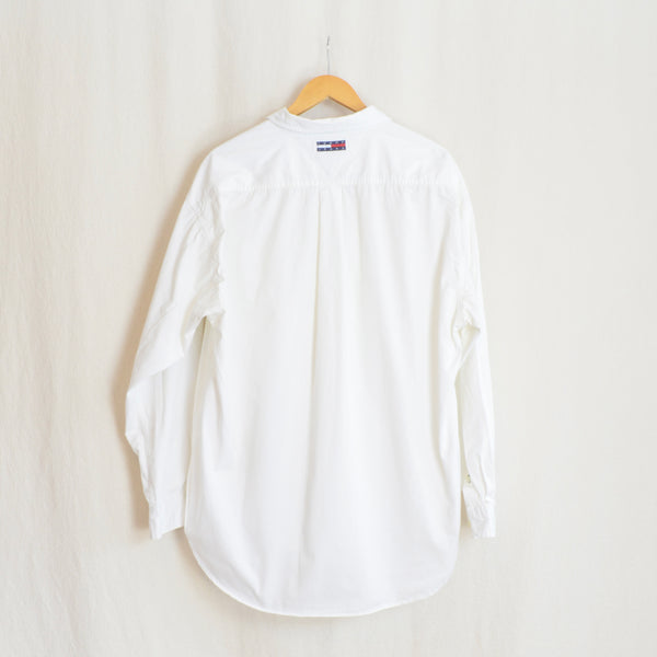 pure cotton long-sleeved white vintage tommy jeans shirt