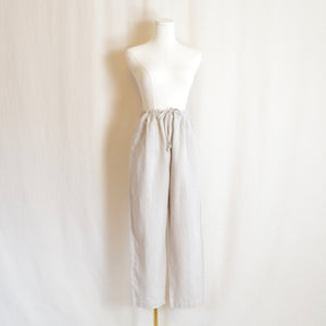 vintage lord and taylor pure linen drawstring pants size medium