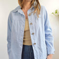 light wash cotton denim vintage western style shirt jac
