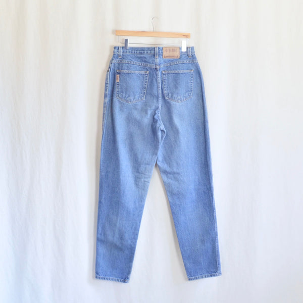 32 x 33 vintage high waisted long length gitano mid wash denim