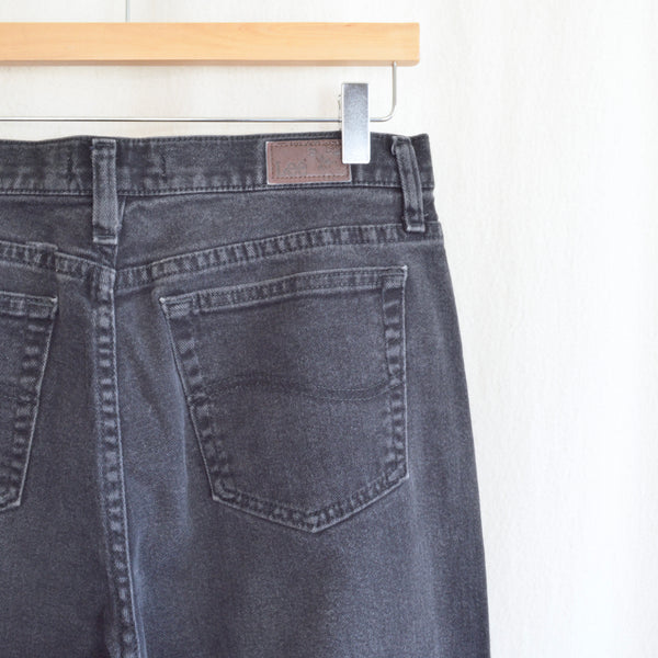 32 x 23 washed black relaxed straight leg lee’s denim