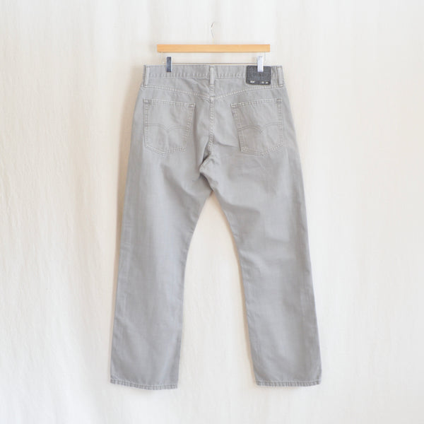 36 x 31 light gray levi’s 514s straight fit denim