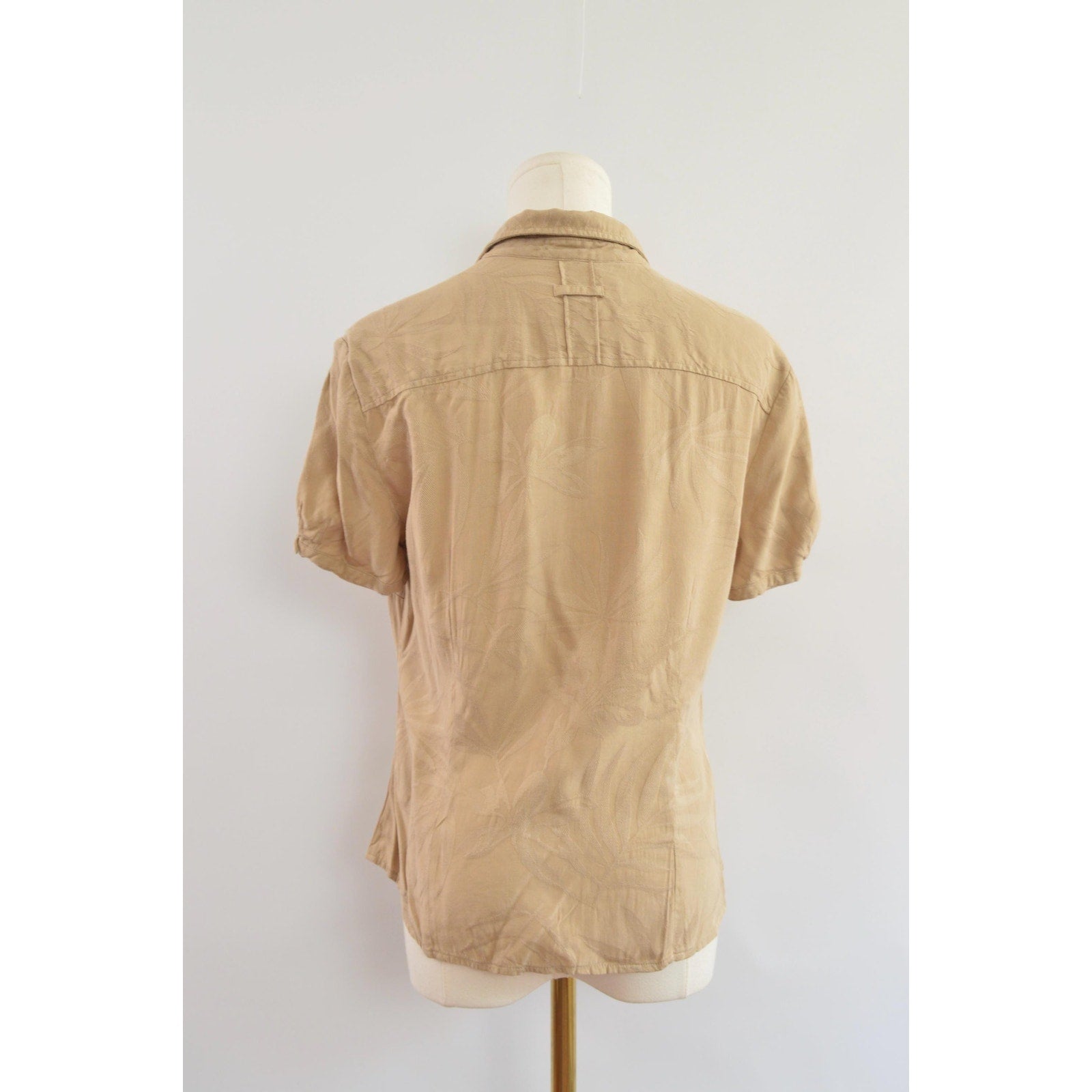 silk tan caribbean joe petite button down