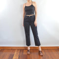 30 x 28 black tapered high waisted LA blues vintage denim