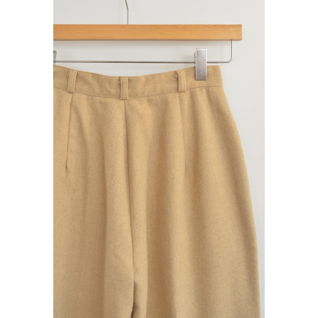 25 x 32 extra long fully lined khaki beige wool blend straight leg pants