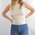 creamy silk blend sweater knit ann taylor tank