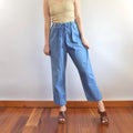 31 x 26 medium to light wash straight leg drawstring vintage cabin creek easy jeans