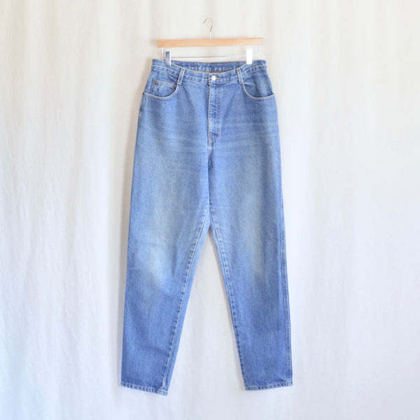32 x 33 vintage high waisted long length gitano mid wash denim