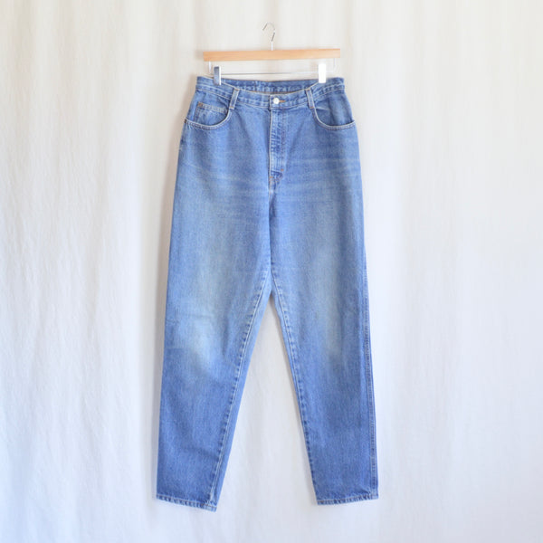 32 x 33 vintage high waisted long length gitano mid wash denim