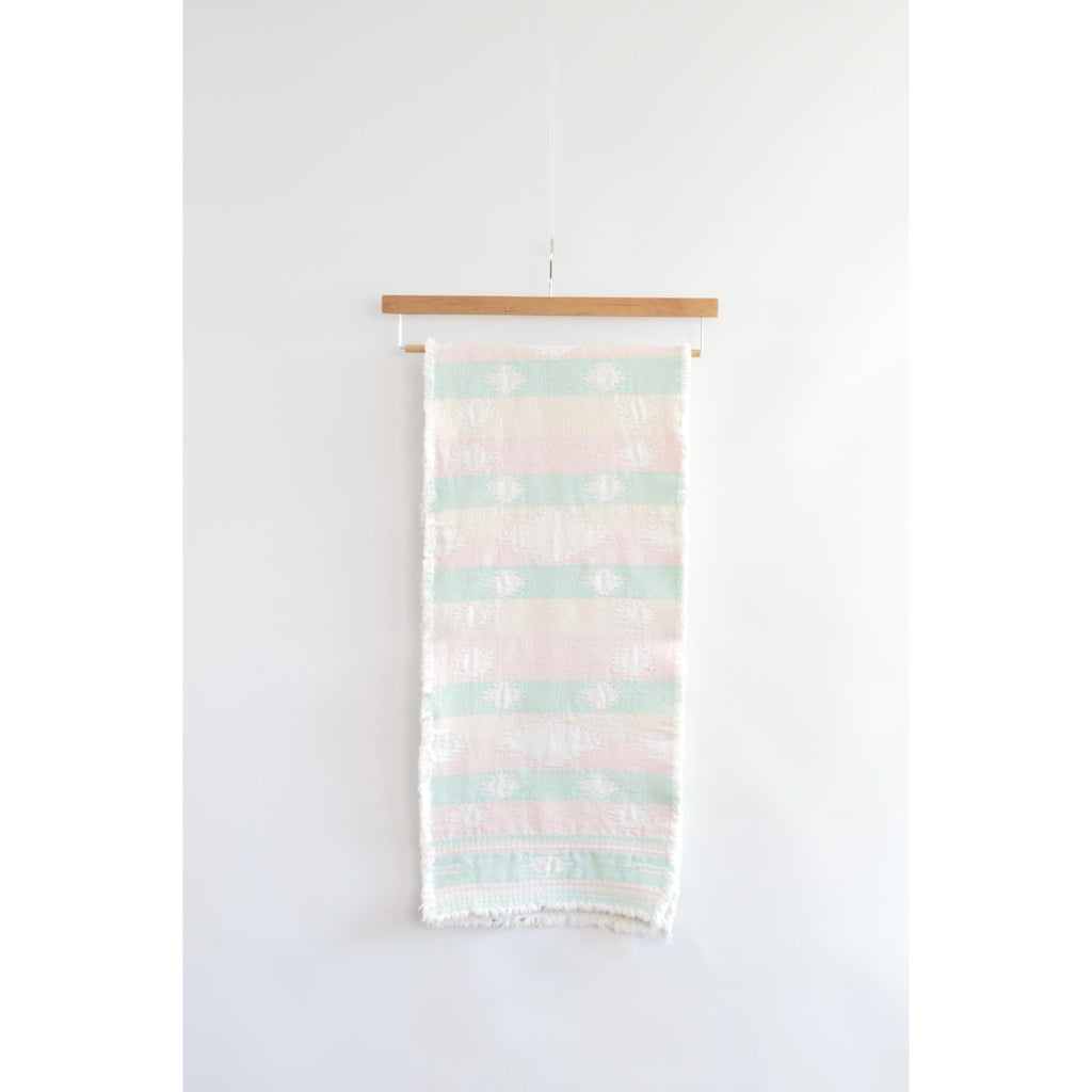 light pastel cotton southwest inspired table runner