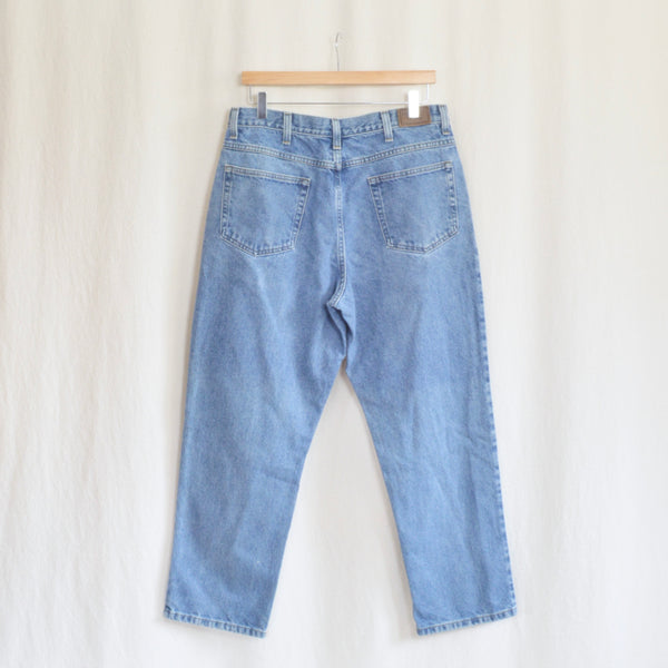 33 x 29 mid wash vintage classic fit men’s straight leg ll bean denim