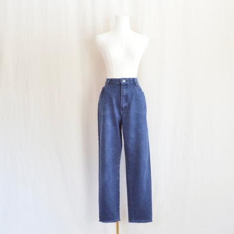 32 x 27 over-dyed mid wash vintage high waisted riders