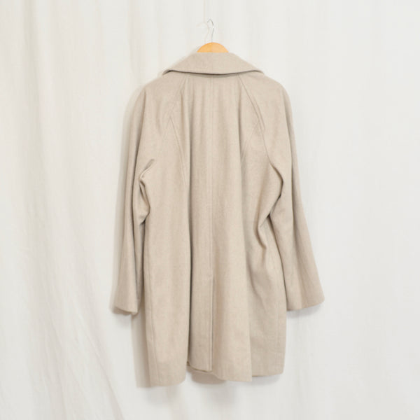 perfect mid length light beige vintage london fog wool overcoat