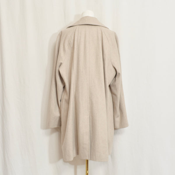 perfect mid length light beige vintage london fog wool overcoat