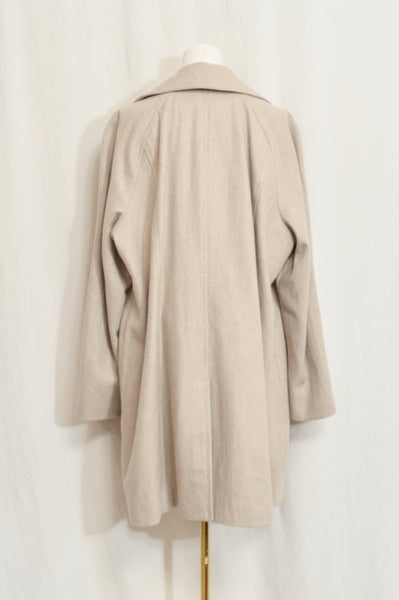 perfect mid length light beige vintage london fog wool overcoat