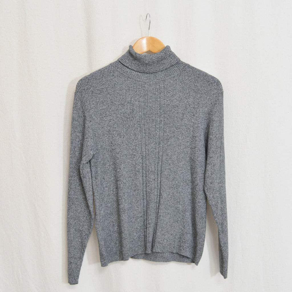 charcoal gray speckled pure cotton vintage liz claiborne sport