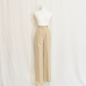 25 x 32 extra long fully lined khaki beige wool blend straight leg pants