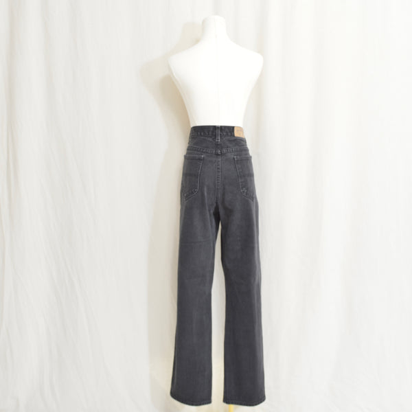 33 x 31 faded black high rise vintage wide straight leg riders