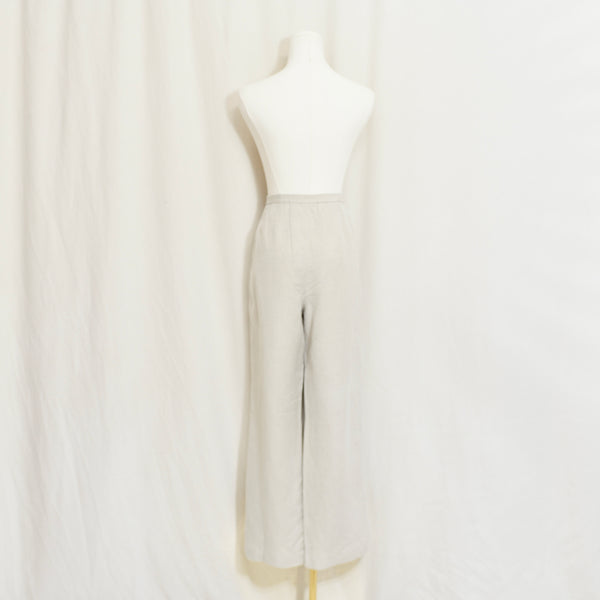 33 x 29.5 vintage covington petite fully lined high waisted beige wide leg pants