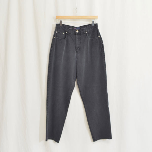 31 x 29 off black bill blass vintage tapered high rise 90s mom jeans