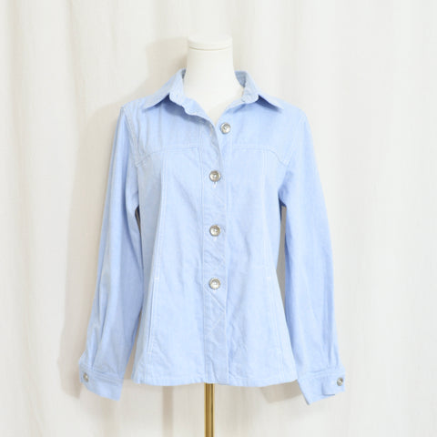 light wash cotton denim vintage western style shirt jac