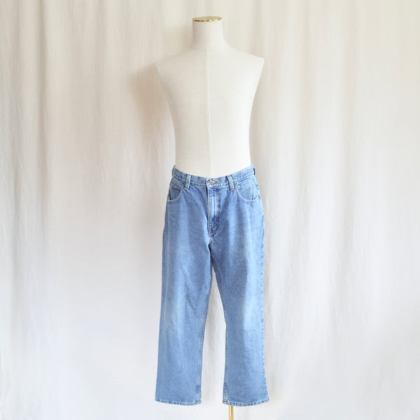 33 x 29 mid wash vintage classic fit men’s straight leg ll bean denim