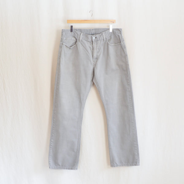 36 x 31 light gray levi’s 514s straight fit denim