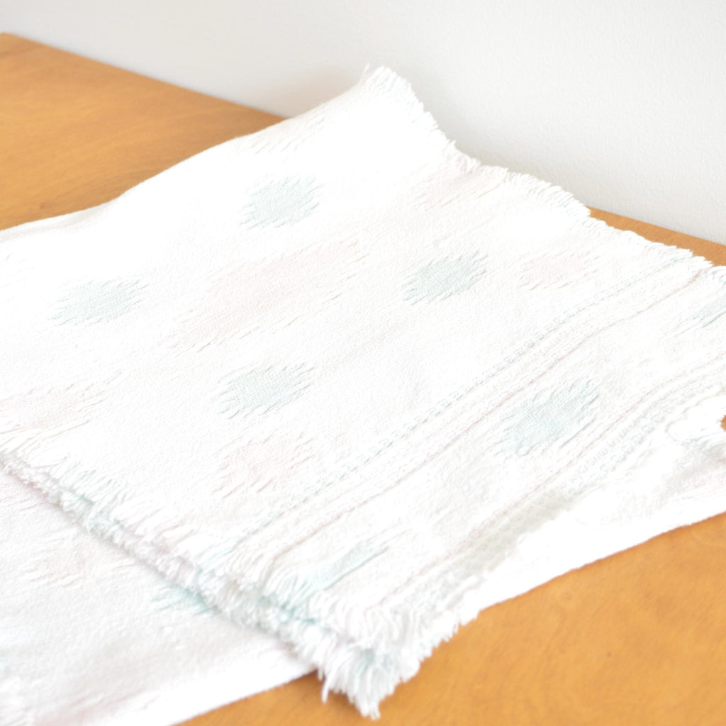 light pastel cotton southwest inspired table runner