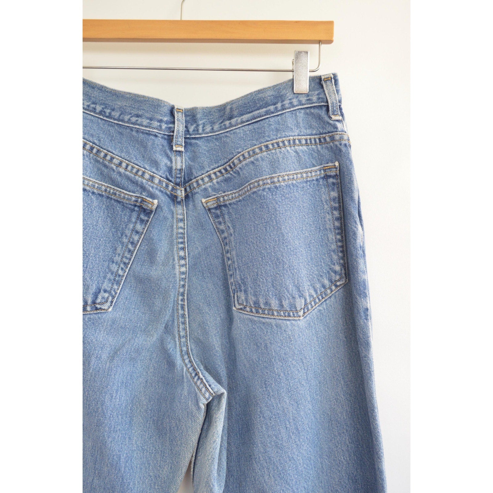 31 x 30 high rise mid wash land’s end 90s fit denim