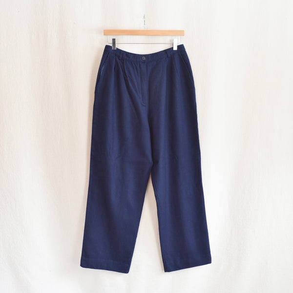 29 - 31” pure wool navy blue vintage pendleton high waisted pants