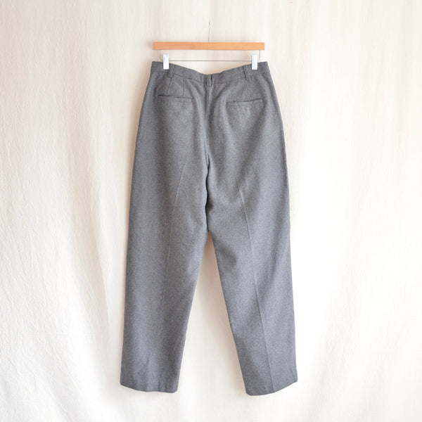 33" dark gray vintage gap wide straight leg wool pants
